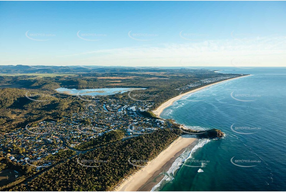 Sunrise Aerial Photo Bogangar NSW