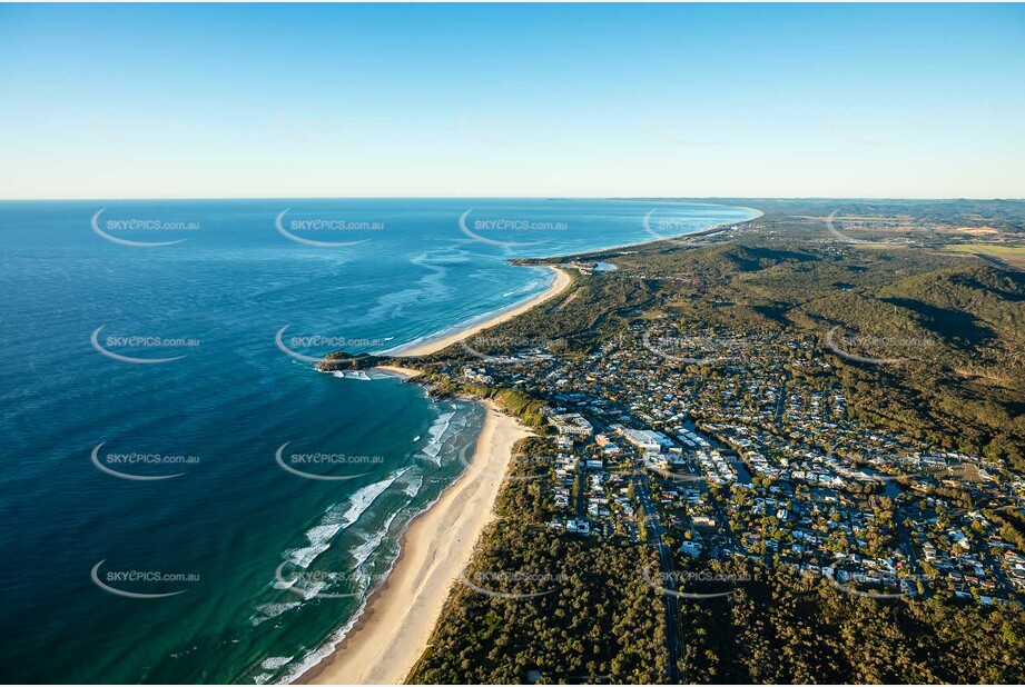 Sunrise Aerial Photo Bogangar NSW