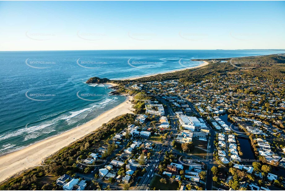 Sunrise Aerial Photo Bogangar NSW