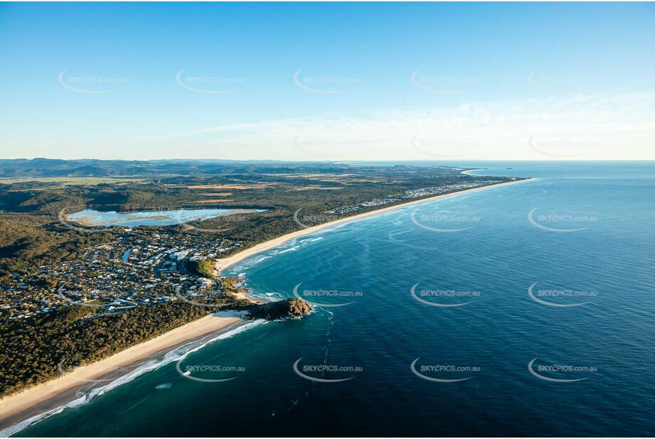 Sunrise Aerial Photo Cabarita Beach NSW