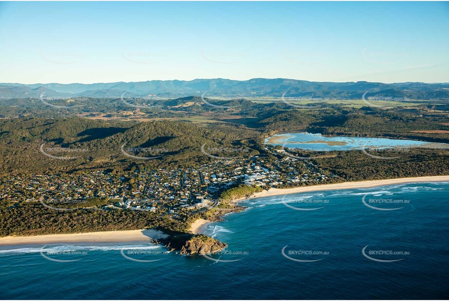 Sunrise Aerial Photo Cabarita Beach NSW