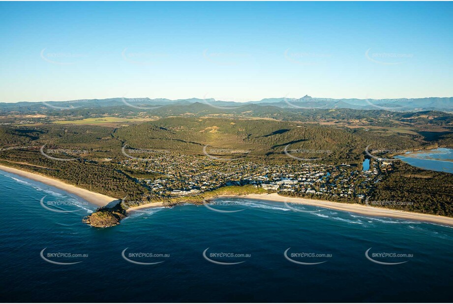 Sunrise Aerial Photo Cabarita Beach NSW