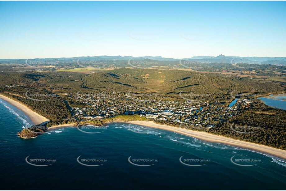 Sunrise Aerial Photo Cabarita Beach NSW