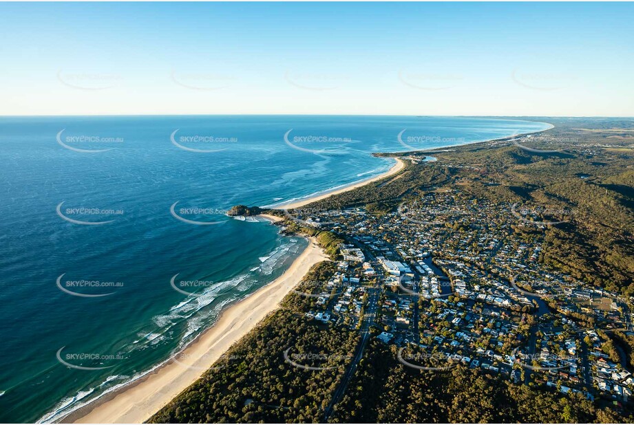 Sunrise Aerial Photo Cabarita Beach NSW