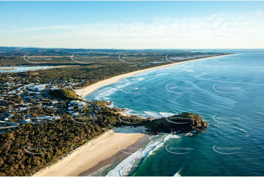 Sunrise Aerial Photo Cabarita Beach NSW