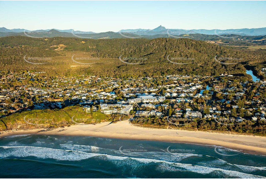 Sunrise Aerial Photo Cabarita Beach NSW