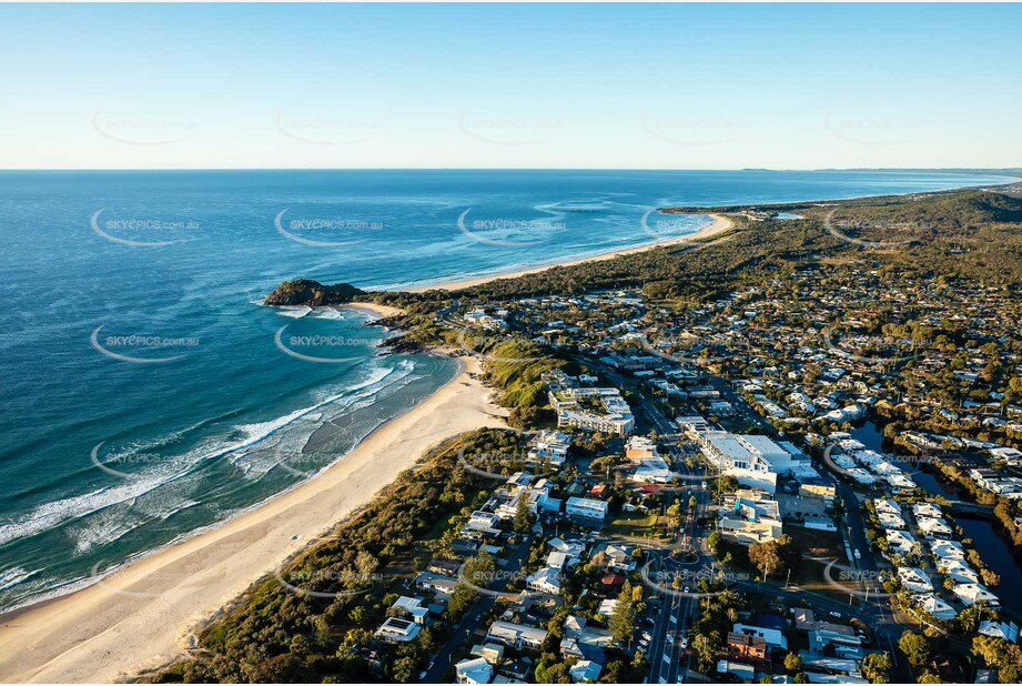 Sunrise Aerial Photo Cabarita Beach NSW