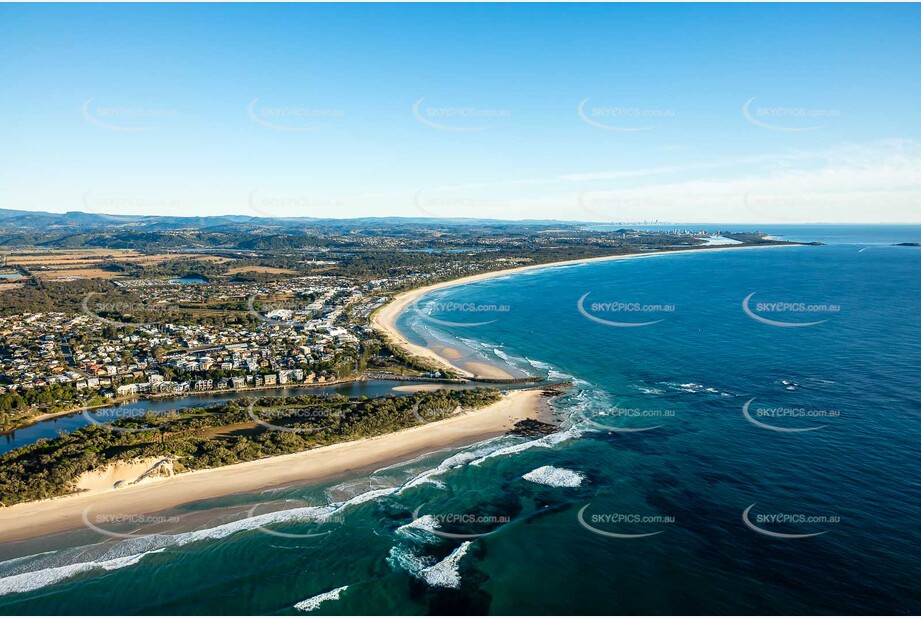 Sunrise Aerial Photo Kingscliff NSW