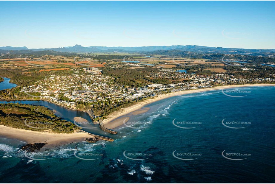 Sunrise Aerial Photo Kingscliff NSW