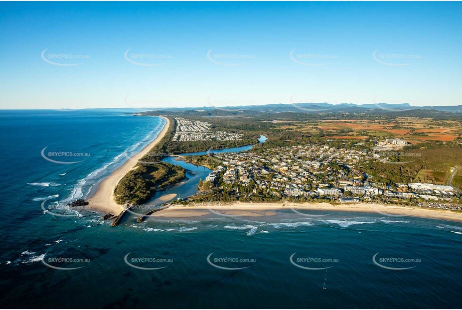 Sunrise Aerial Photo Kingscliff NSW