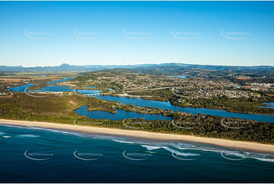 Sunrise Aerial Photo Fingal Head NSW