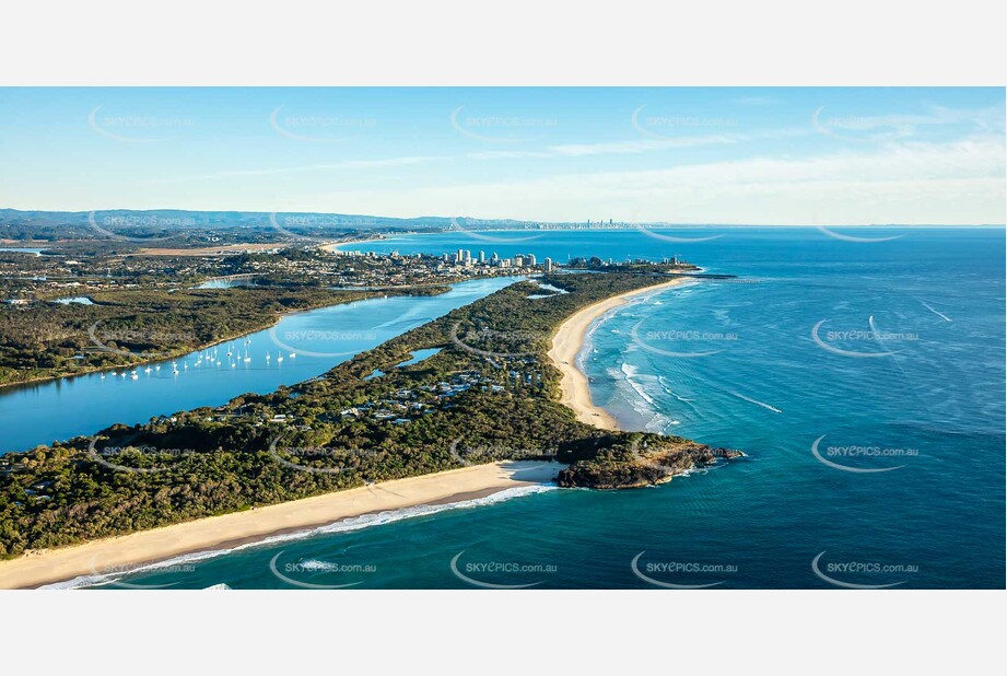 Sunrise Aerial Photo Fingal Head NSW