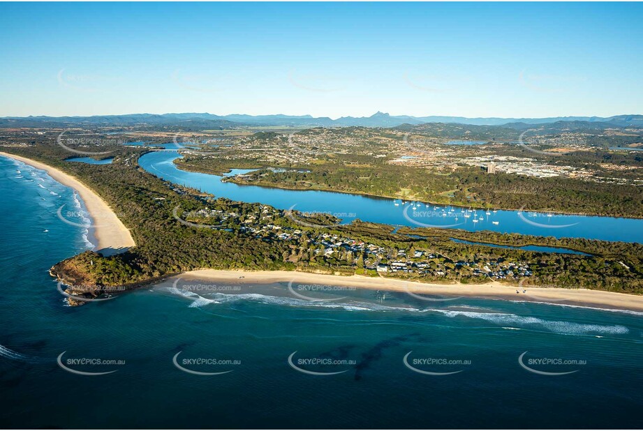 Sunrise Aerial Photo Fingal Head NSW