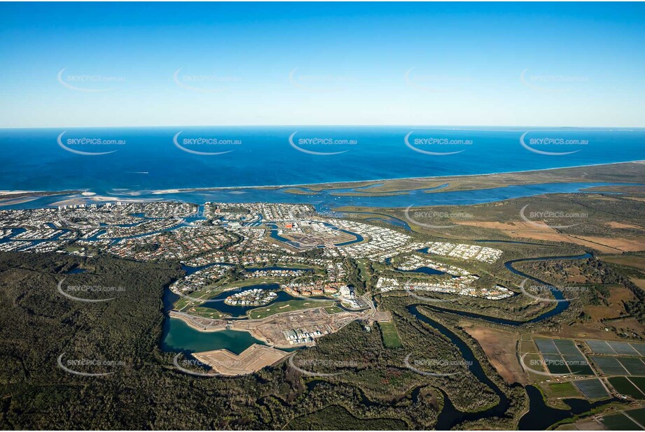 Aerial Photo Pelican Waters QLD Aerial Photography