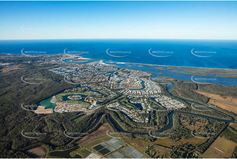 Aerial Photo Pelican Waters QLD Aerial Photography