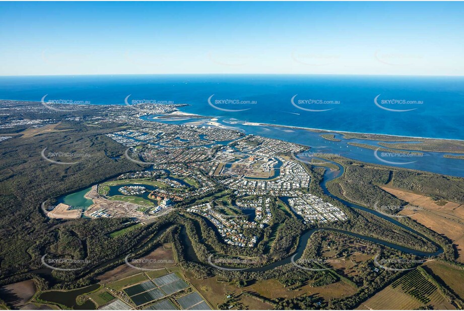 Aerial Photo Pelican Waters QLD Aerial Photography