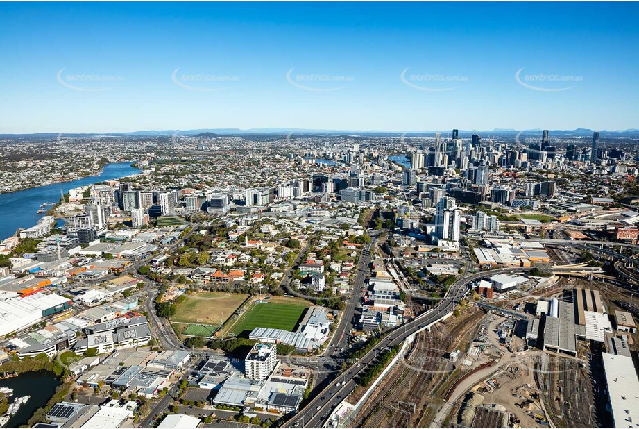 Aerial Photo Bowen Hills QLD Aerial Photography