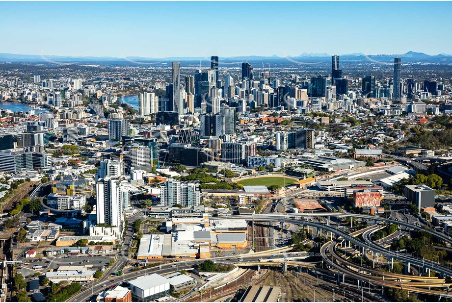 Aerial Photo Bowen Hills QLD Aerial Photography