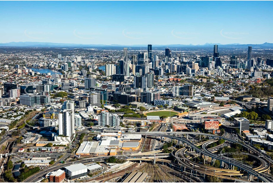 Aerial Photo Bowen Hills QLD Aerial Photography