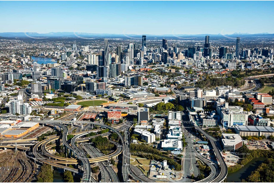 Aerial Photo Bowen Hills QLD Aerial Photography