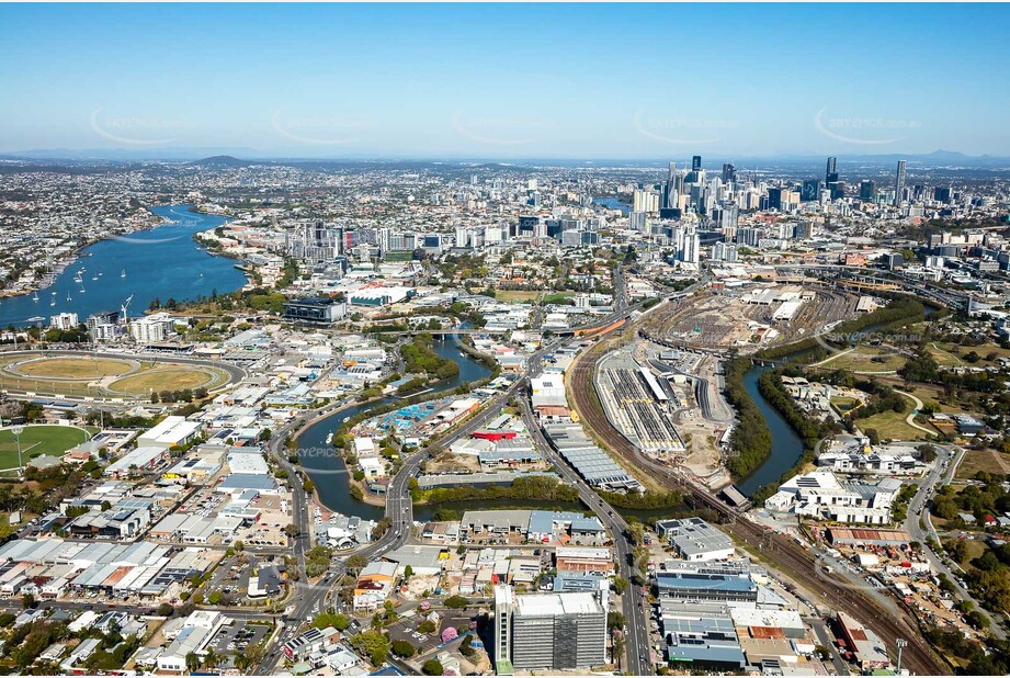 Aerial Photo Bowen Hills QLD Aerial Photography