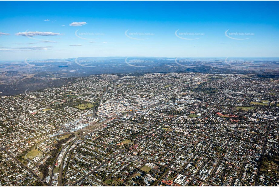 Aerial Photo Newtown QLD Aerial Photography