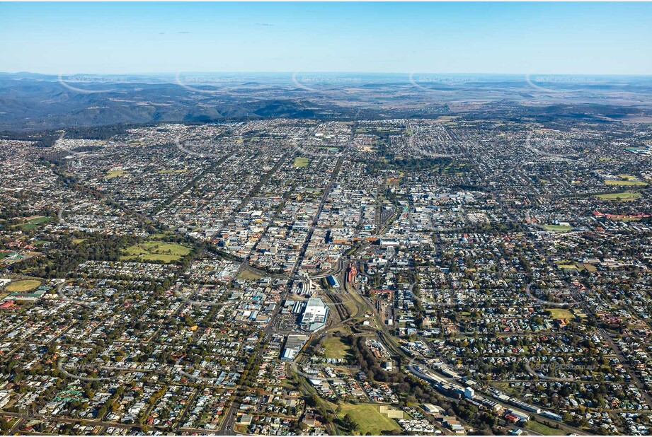 Aerial Photo Toowoomba City QLD Aerial Photography