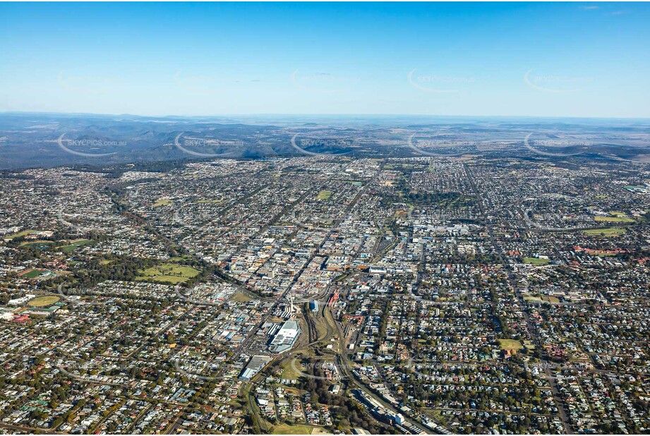 Aerial Photo Toowoomba City QLD Aerial Photography