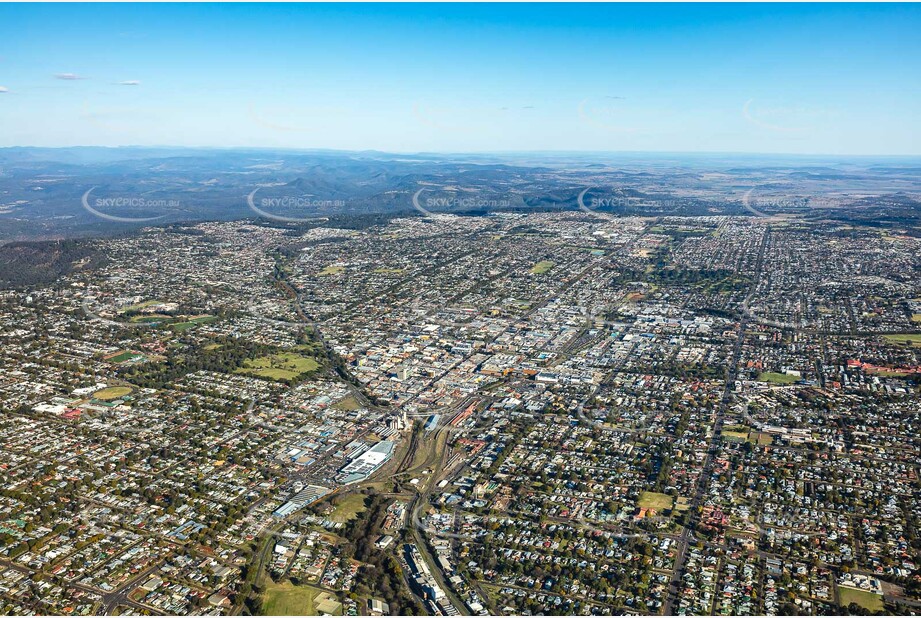 Aerial Photo Toowoomba City QLD Aerial Photography