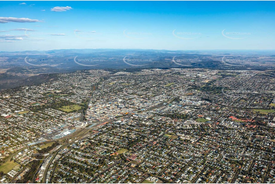 Aerial Photo Toowoomba City QLD Aerial Photography