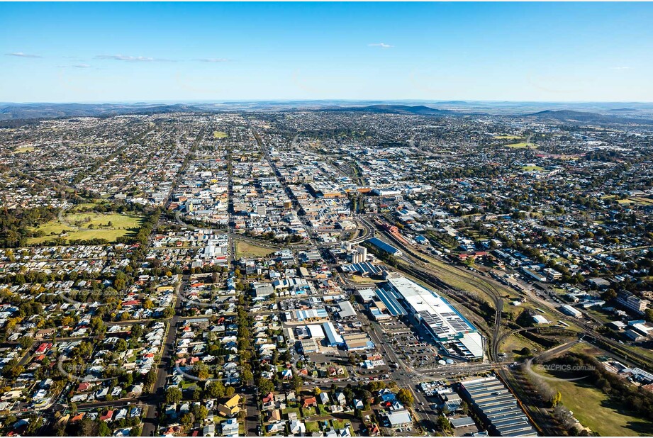 Aerial Photo Toowoomba City QLD Aerial Photography