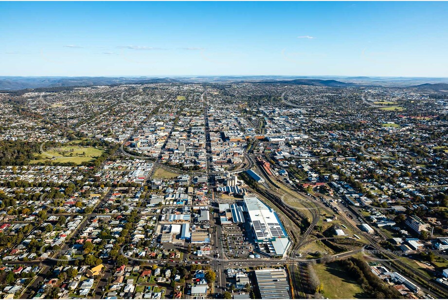 Aerial Photo Toowoomba City QLD Aerial Photography