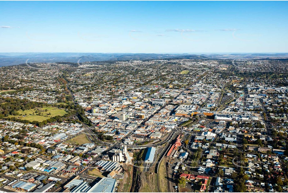 Aerial Photo Toowoomba City QLD Aerial Photography