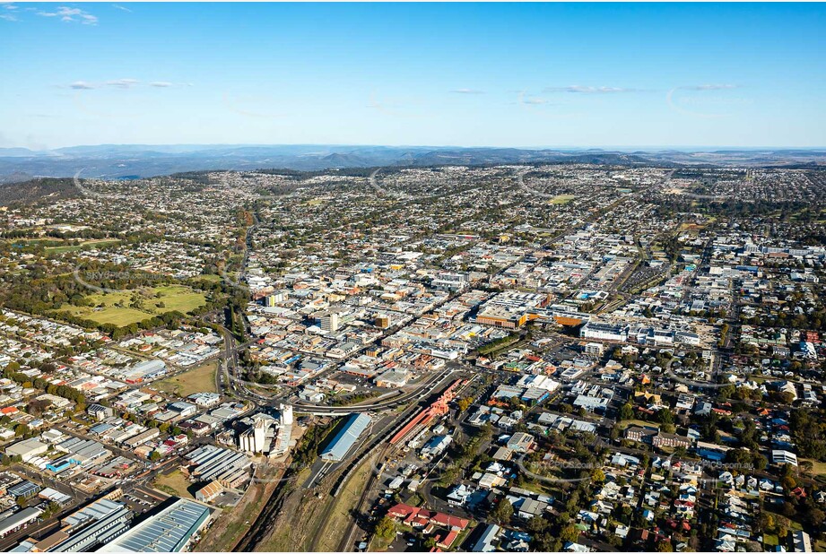 Aerial Photo Toowoomba City QLD Aerial Photography