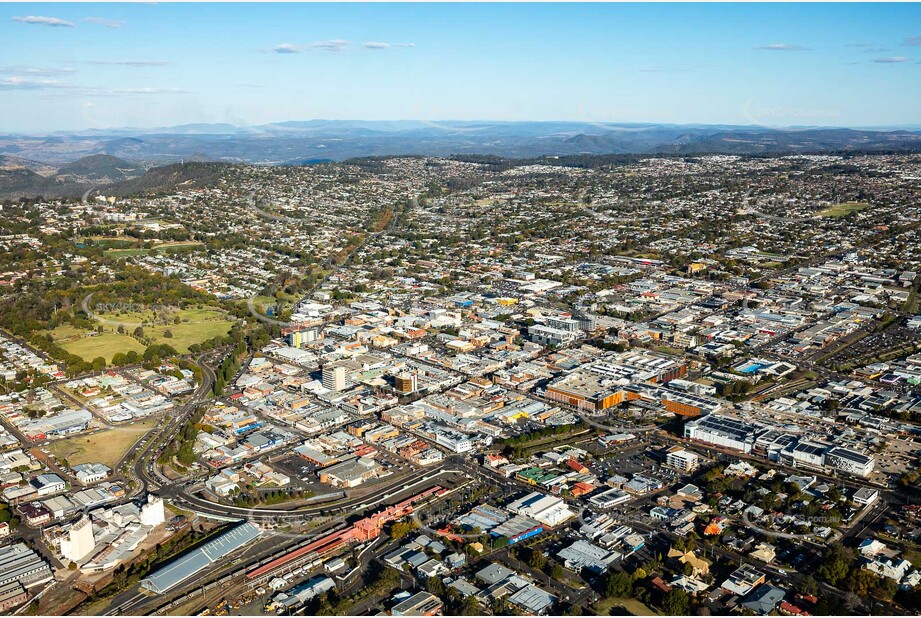 Aerial Photo Toowoomba City QLD Aerial Photography