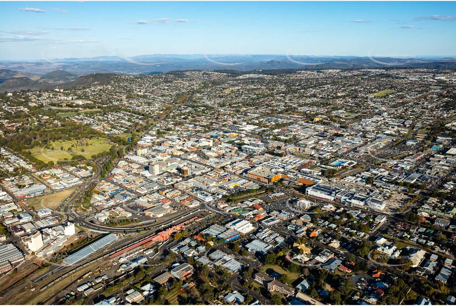 Aerial Photo Toowoomba City QLD Aerial Photography