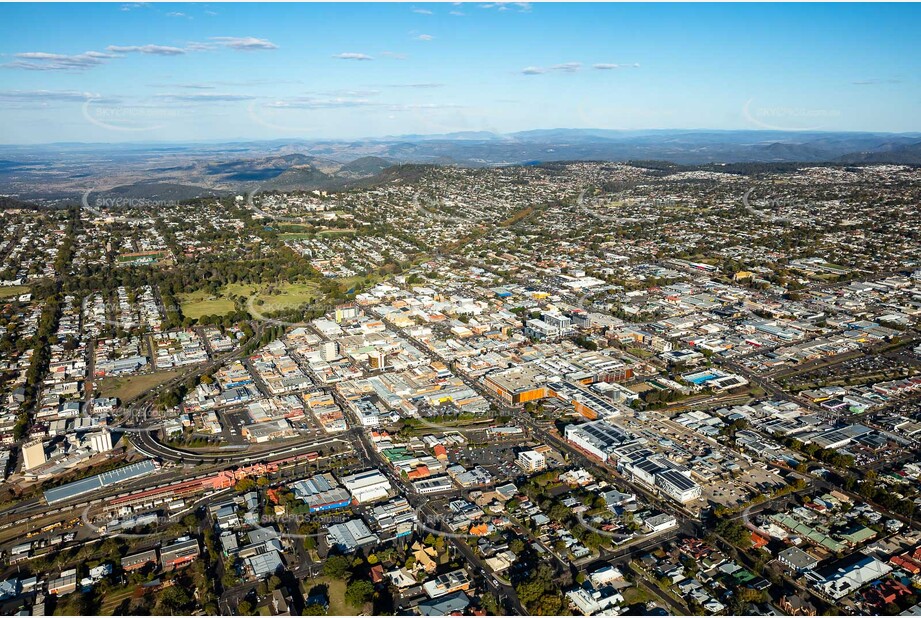 Aerial Photo Toowoomba City QLD Aerial Photography