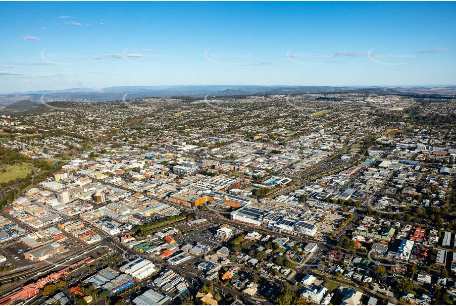 Aerial Photo Toowoomba City QLD Aerial Photography