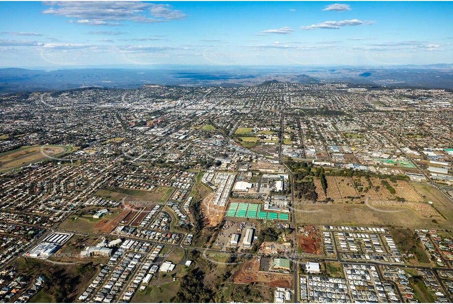 Aerial Photo Harristown QLD Aerial Photography