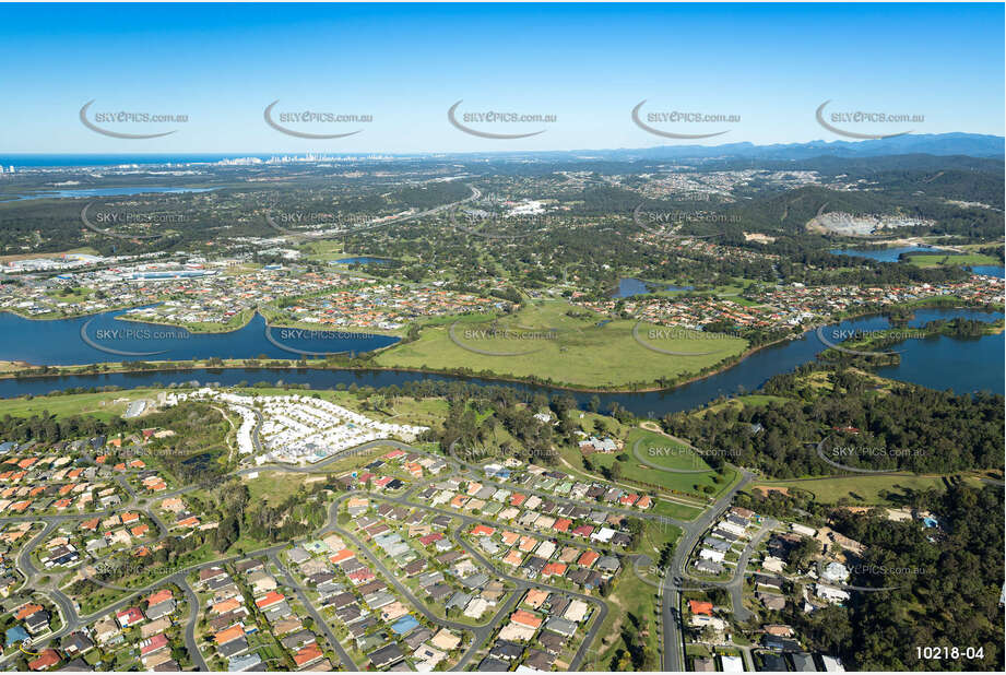The Coomera River at Upper Coomera QLD Aerial Photography