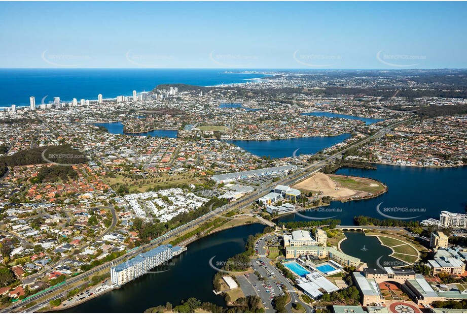 Aerial Photo Varsity Lakes QLD Aerial Photography