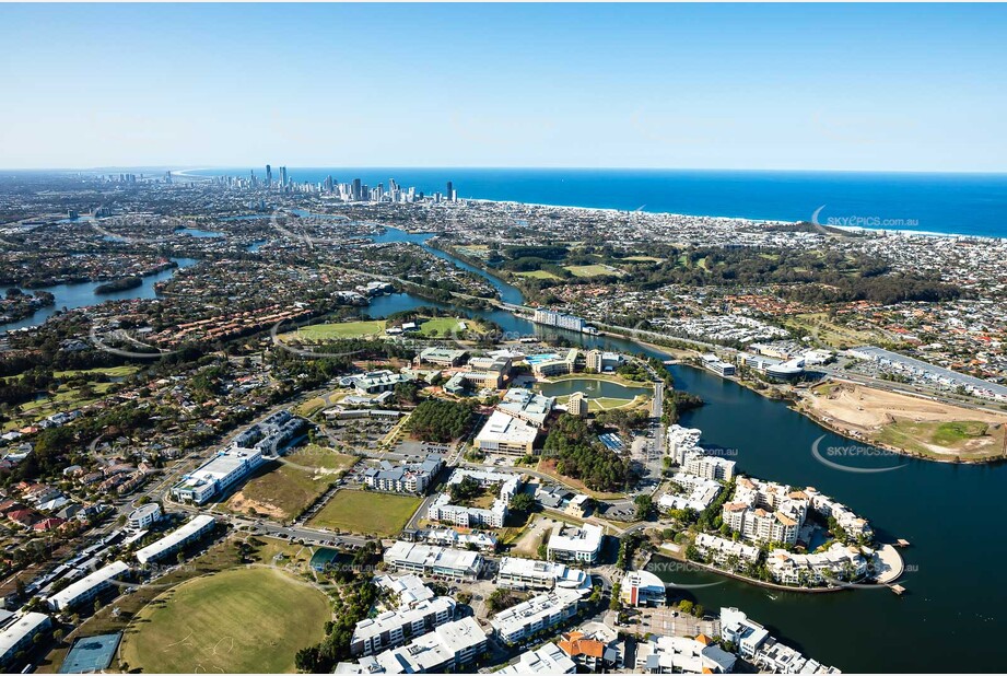 Aerial Photo Varsity Lakes QLD Aerial Photography