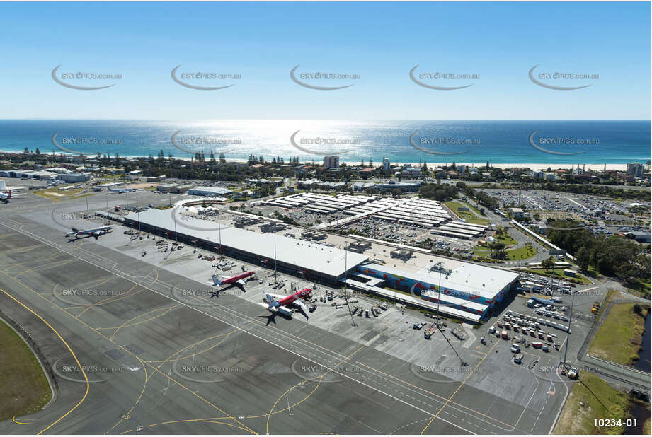 Gold Coast Airport Terminal Bilinga QLD Aerial Photography