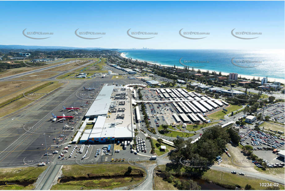 Gold Coast Airport Terminal Bilinga QLD Aerial Photography