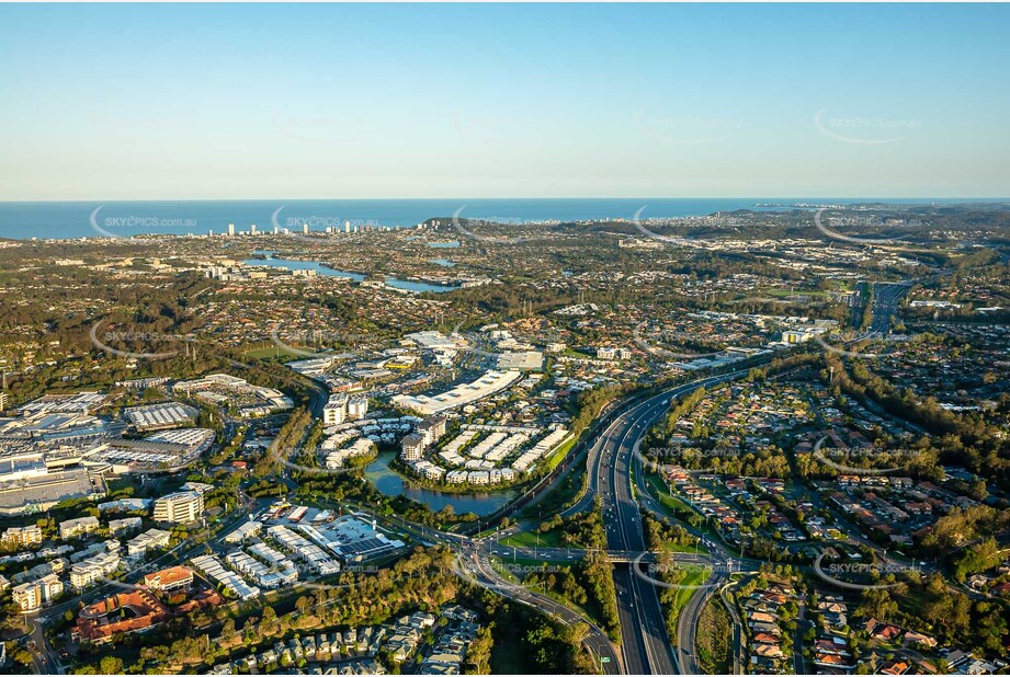 Sunset Aerial Photo Robina QLD Aerial Photography