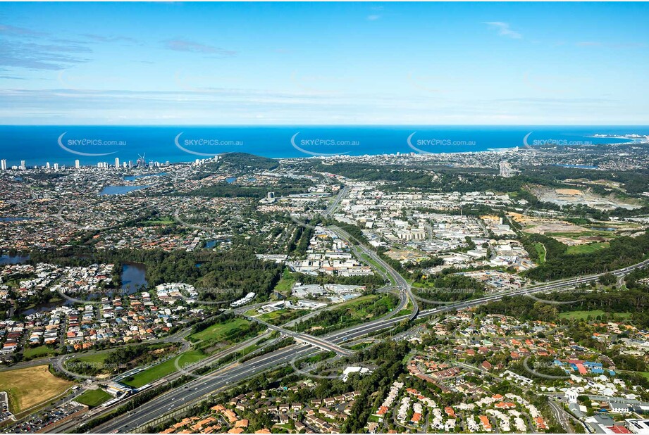 Aerial Photo Varsity Lakes QLD Aerial Photography