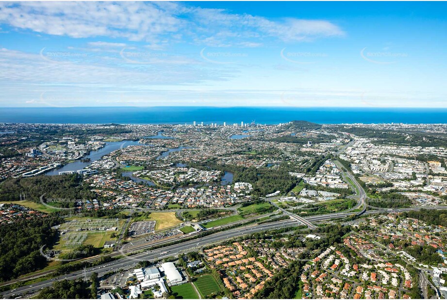 Aerial Photo Varsity Lakes QLD Aerial Photography