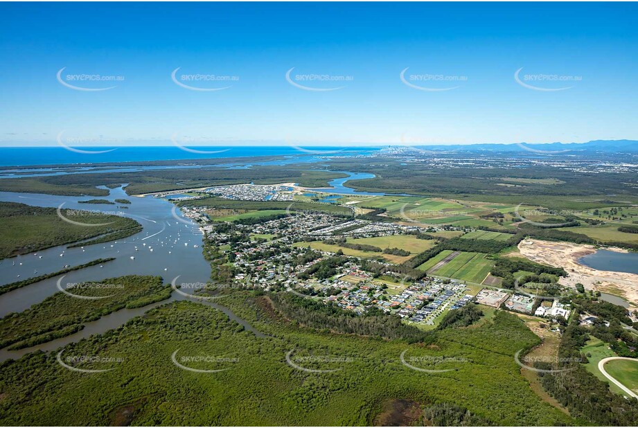 Aerial Photo Jacobs Well QLD Aerial Photography