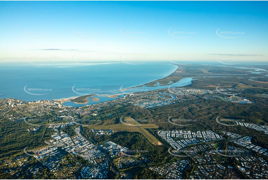 Sunset Aerial Photo Caloundra West QLD Aerial Photography