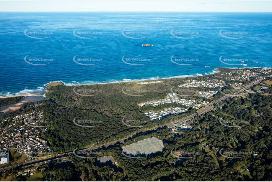 Aerial Photo Sapphire Beach NSW Aerial Photography